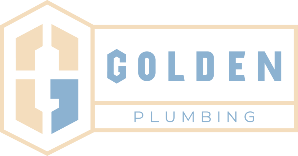 GOLDEN PLUMBING Alt Logo Cream Skyblue